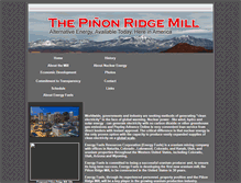 Tablet Screenshot of pinonridgemill.com